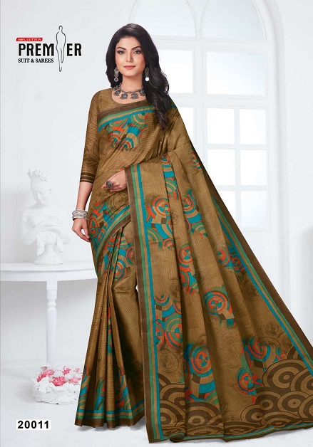 Premier Sun City Vol 20 Pure Cotton  Printed Designer Sarees